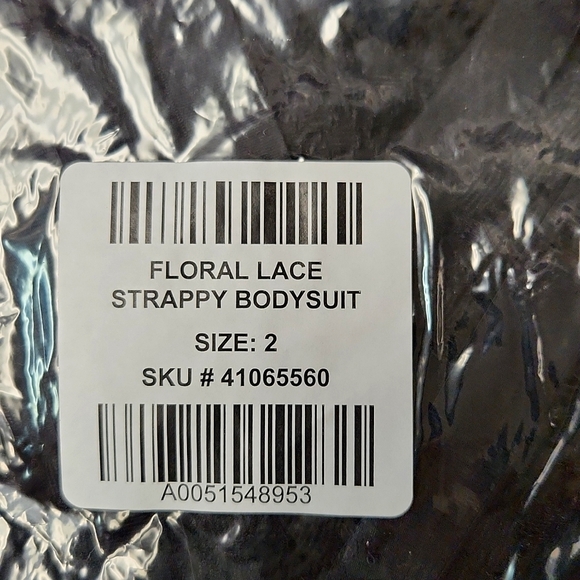 ❤️NWT VINTAGE TORRID LINGERIE BODYSUIT - BLACK - STRAPPY FLORAL LACE - PLUS SIZE - Picture 4 of 12